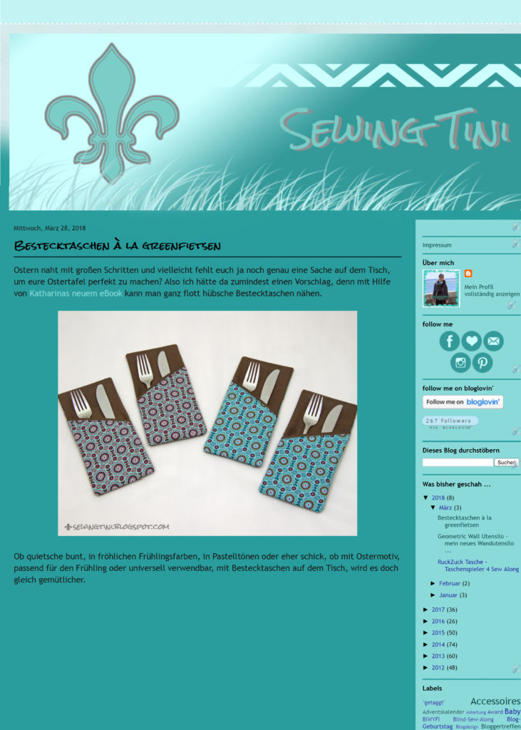 Sewingtini auf blogspot